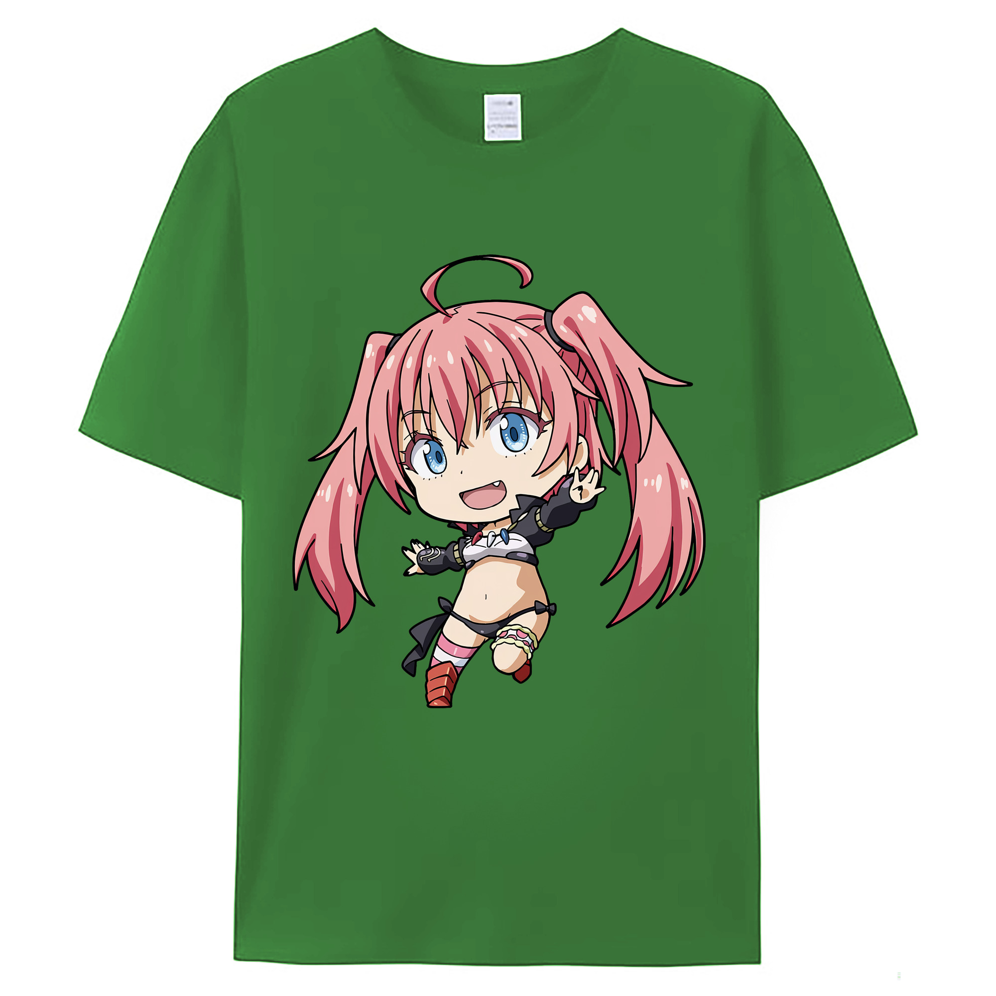 （画像用） 転スラ Regarding Reincarnated to Slime レディースカジュアルプリントTシャツ（綿100％）